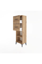 Arges Dolap Tek Raflı 2 Çekmeceli 44x30x134 - S16M010V9A