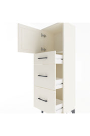 Arges Dolap Tek Raflı 3 Çekmeceli Tek Kapaklı 44x30x134 - S16M011V1A