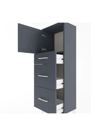 Arges Dolap Tek Raflı 3 Çekmeceli Tek Kapaklı 44x30x134 - S16M011V5A
