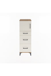 Arges Dolap Tek Raflı 3 Çekmeceli Tek Kapaklı 44x30x134 - S16M011V7A