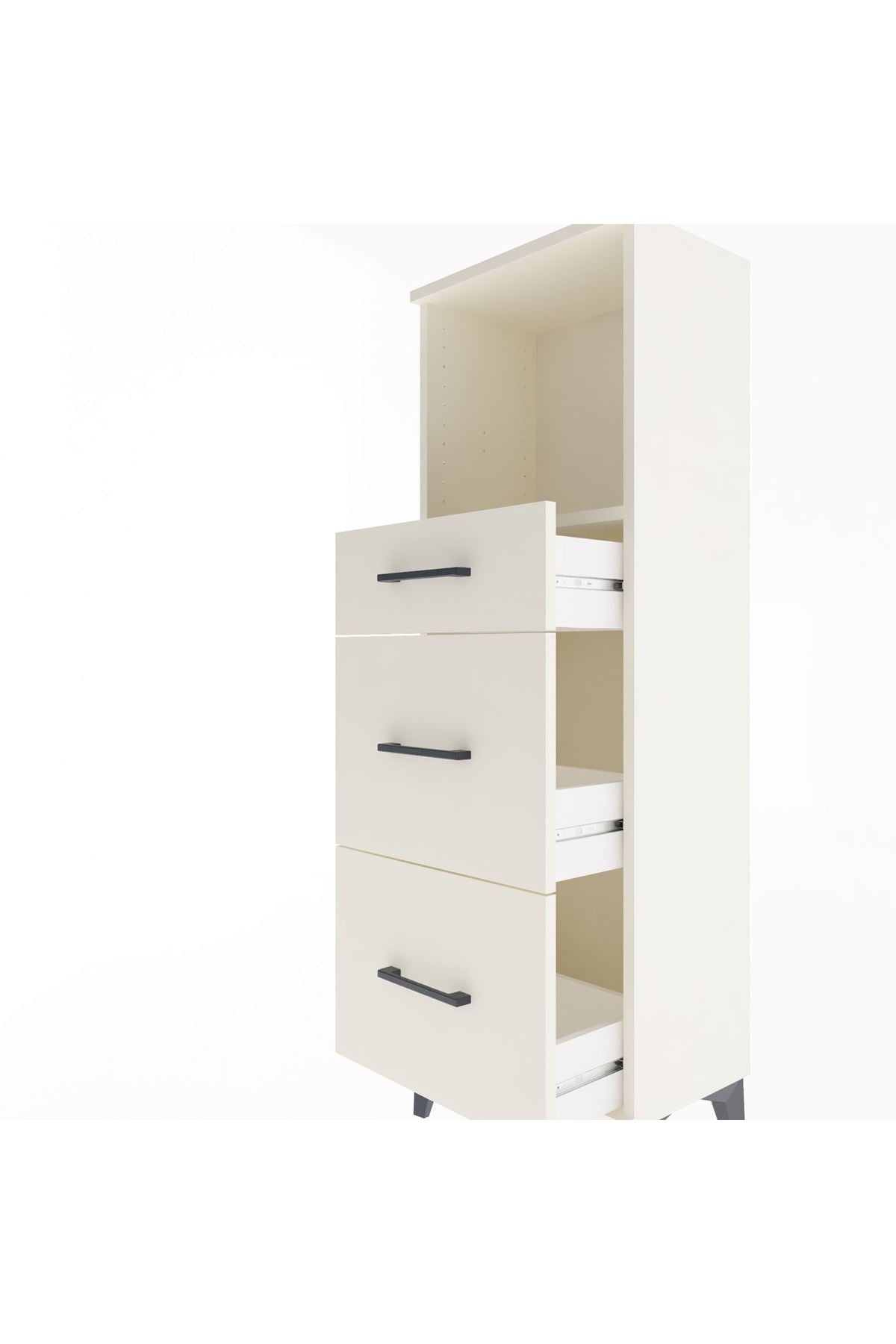 Arges Dolap Tek Raflı 3 Çekmeceli 44x30x134 - S16M012V1A
