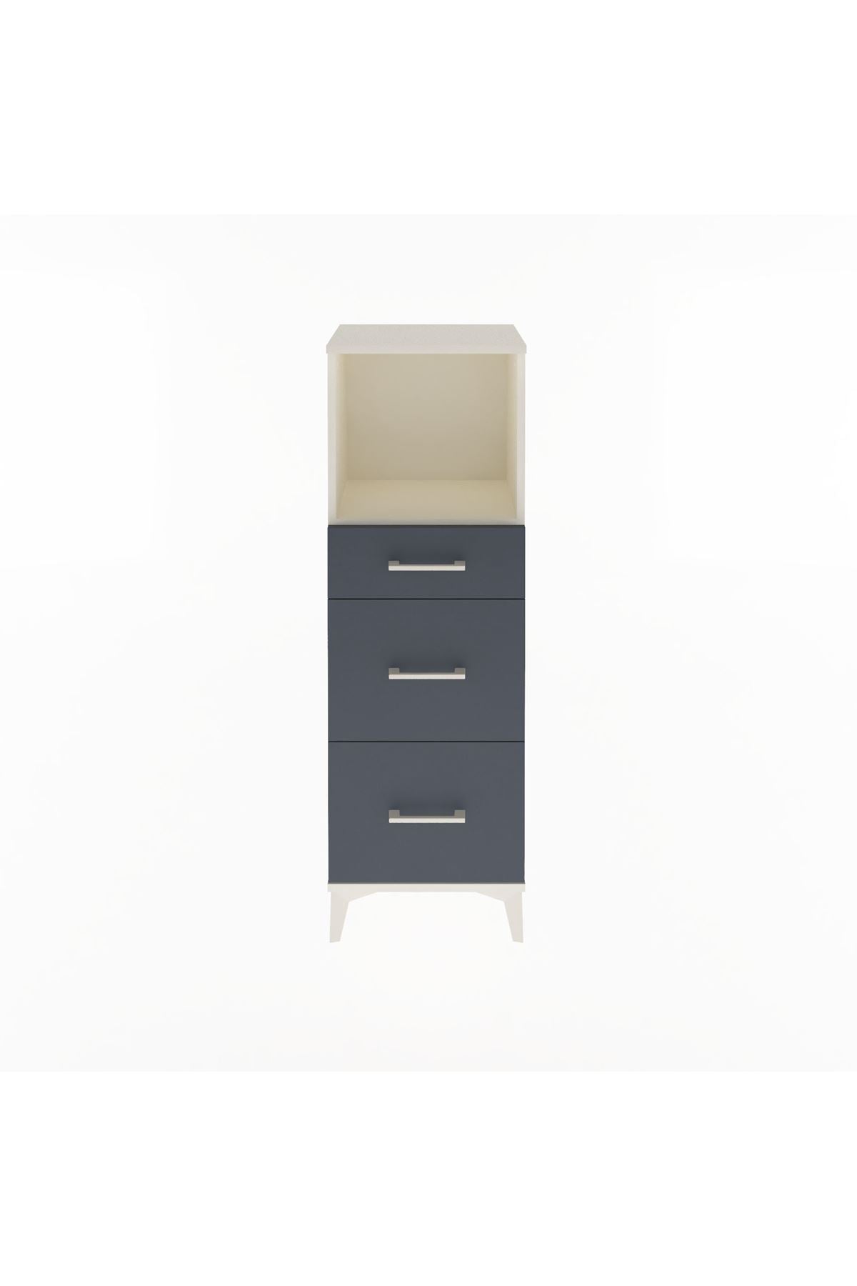 Arges Dolap Tek Raflı 3 Çekmeceli 44x30x134 - S16M012V2A