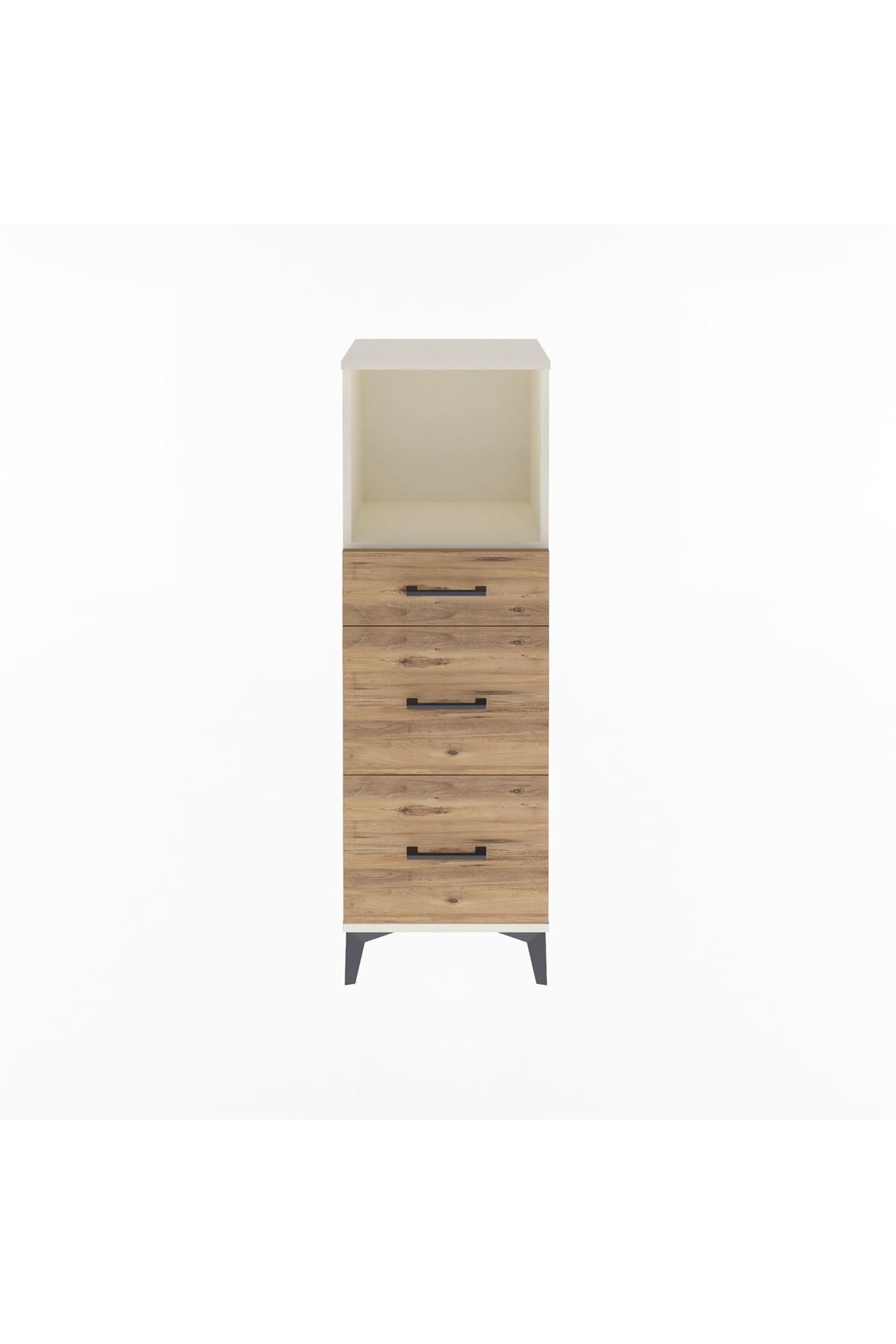 Arges Dolap Tek Raflı 3 Çekmeceli 44x30x134 - S16M012V3A