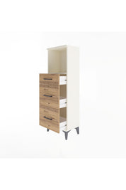 Arges Dolap Tek Raflı 3 Çekmeceli 44x30x134 - S16M012V3A