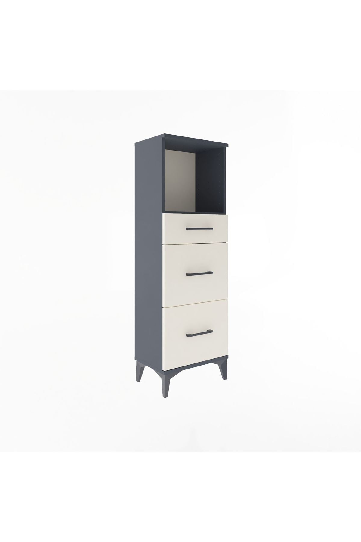 Arges Dolap Tek Raflı 3 Çekmeceli 44x30x134 - S16M012V4A