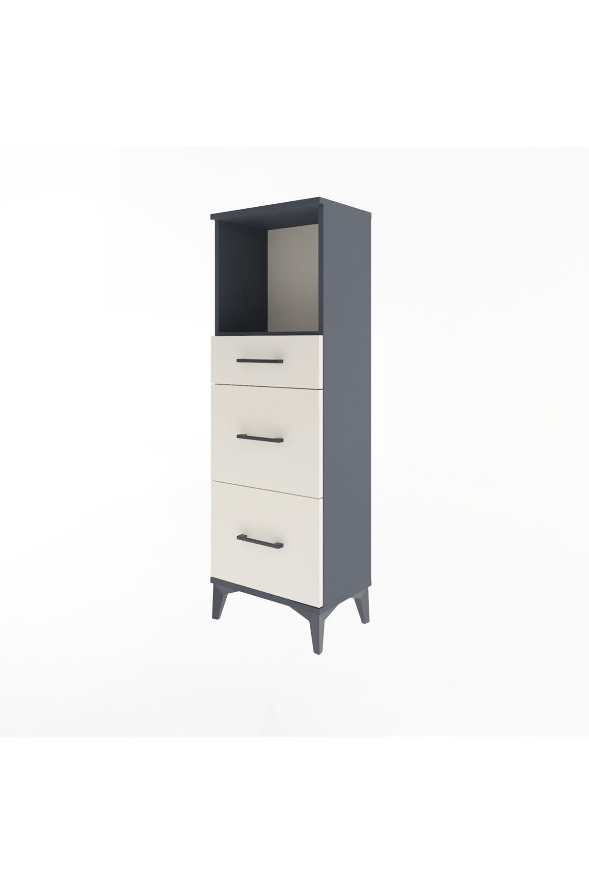 Arges Dolap Tek Raflı 3 Çekmeceli 44x30x134 - S16M012V4A
