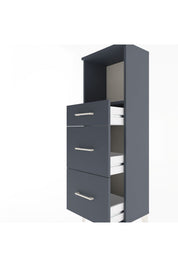 Arges Dolap Tek Raflı 3 Çekmeceli 44x30x134 - S16M012V5A