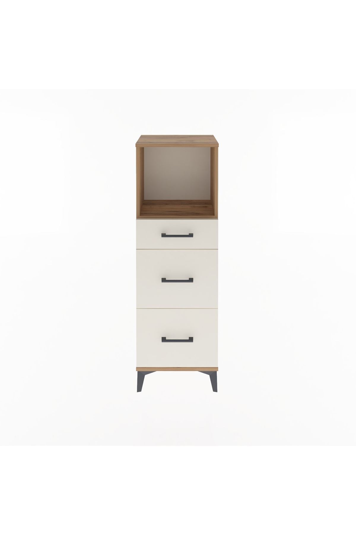 Arges Dolap Tek Raflı 3 Çekmeceli 44x30x134 - S16M012V7A