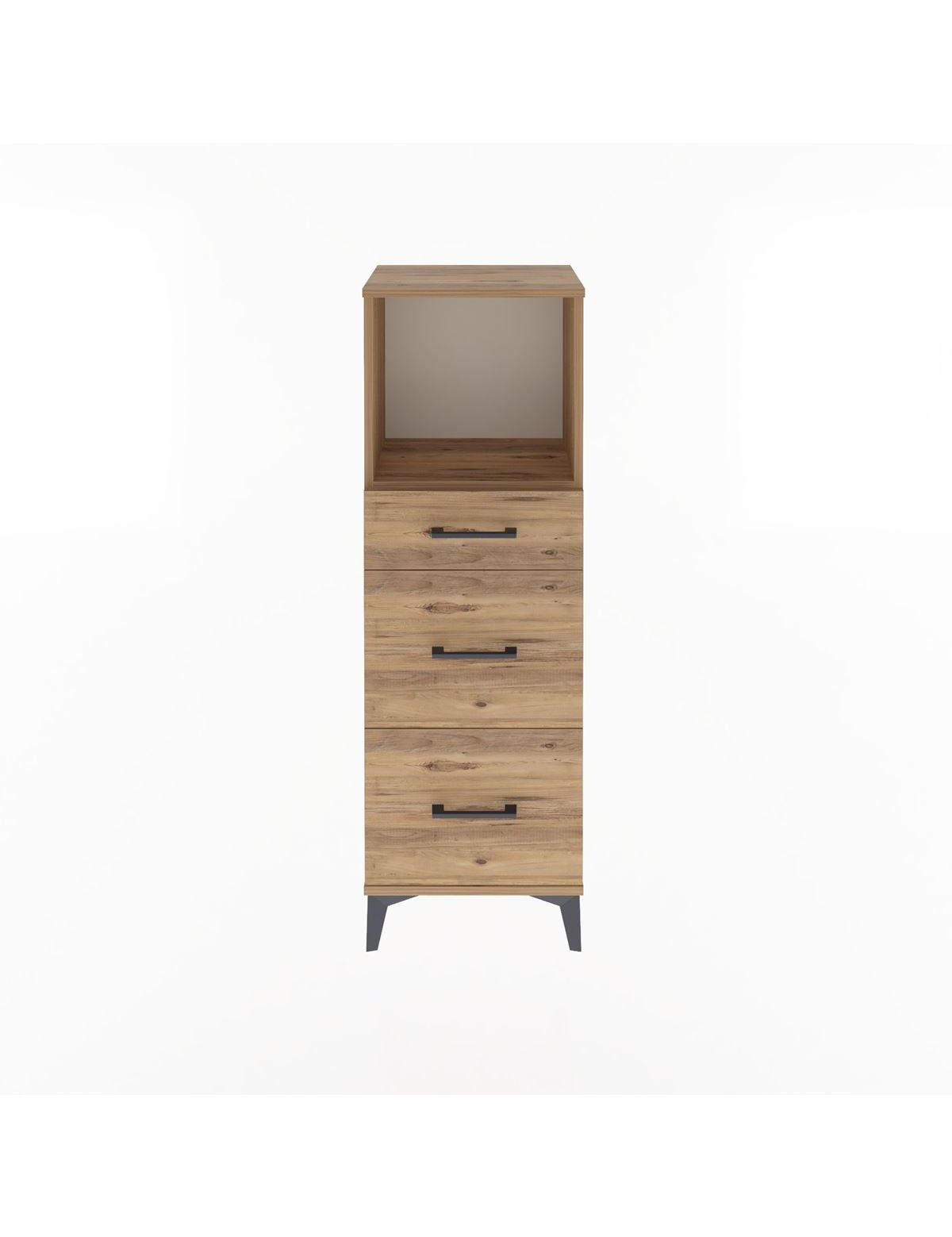 Arges Dolap Tek Raflı 3 Çekmeceli 44x30x134 - S16M012V9A