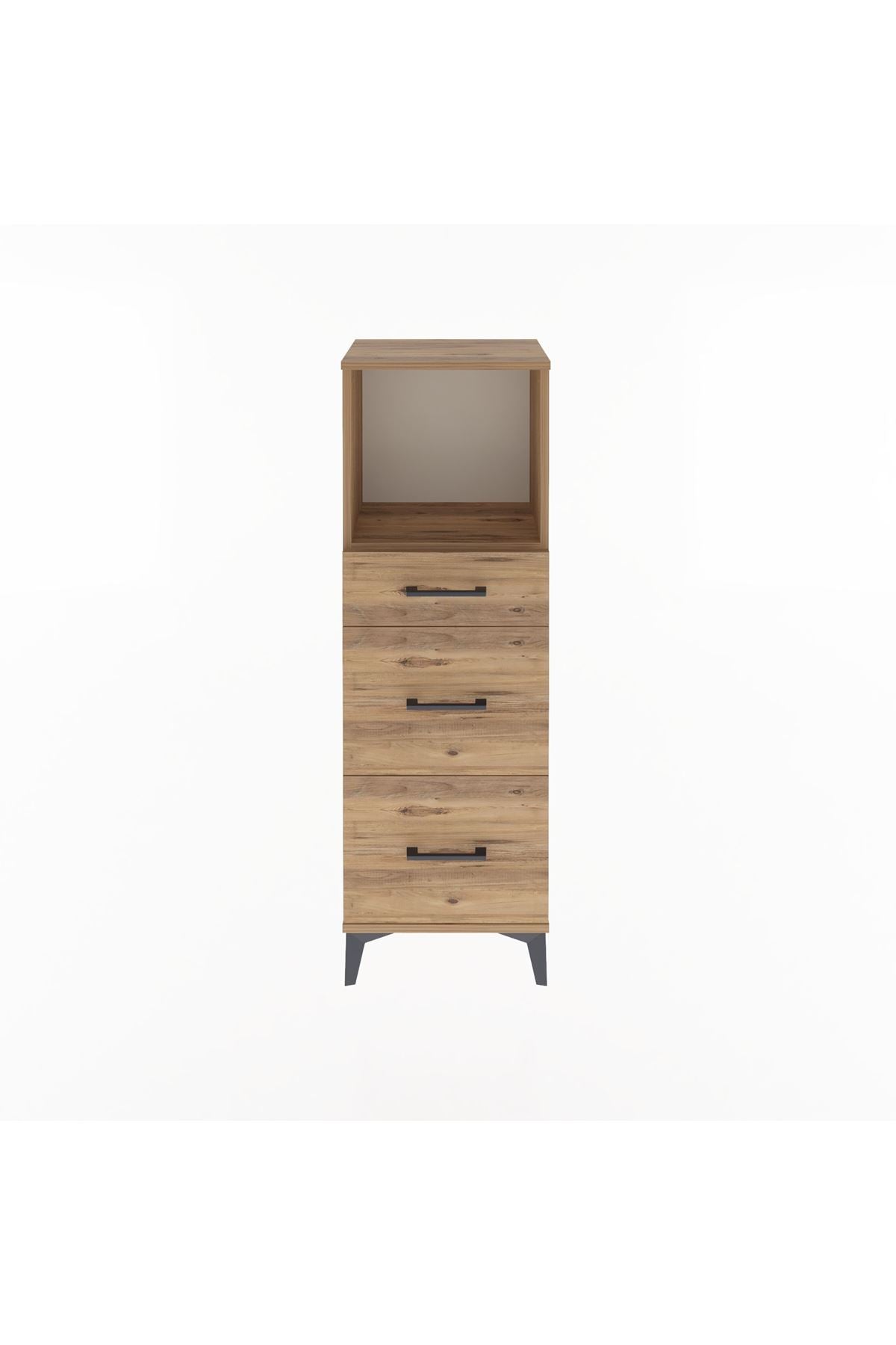 Arges Dolap Tek Raflı 3 Çekmeceli 44x30x134 - S16M012V9A