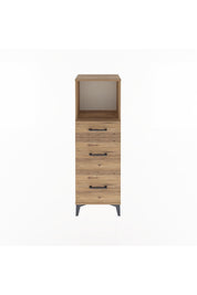 Arges Dolap Tek Raflı 3 Çekmeceli 44x30x134 - S16M012V9A