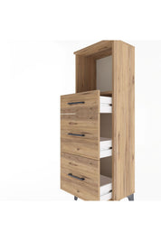 Arges Dolap Tek Raflı 3 Çekmeceli 44x30x134 - S16M012V9A