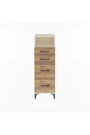 Arges Dolap Tek Raflı 4 Çekmeceli 44x30x134 - S16M013V3A