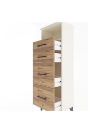 Arges Dolap Tek Raflı 4 Çekmeceli 44x30x134 - S16M013V3A