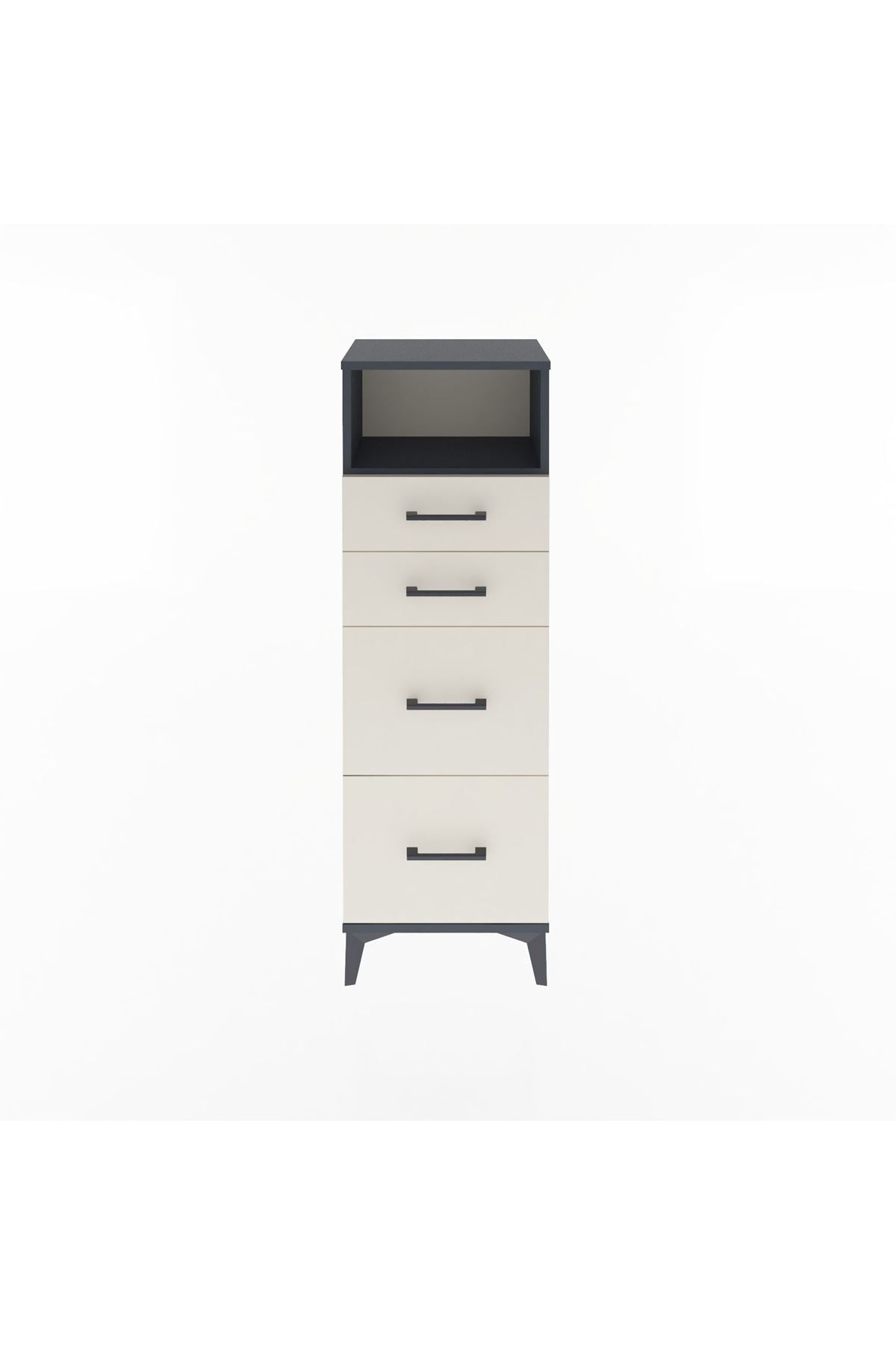 Arges Dolap Tek Raflı 4 Çekmeceli 44x30x134 - S16M013V4A