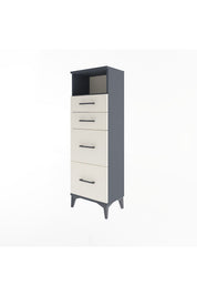 Arges Dolap Tek Raflı 4 Çekmeceli 44x30x134 - S16M013V4A