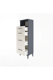 Arges Dolap Tek Raflı 4 Çekmeceli 44x30x134 - S16M013V4A