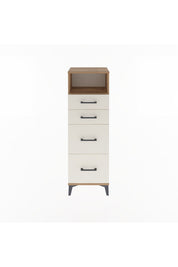 Arges Dolap Tek Raflı 4 Çekmeceli 44x30x134 - S16M013V7A