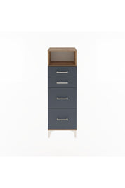 Arges Dolap Tek Raflı 4 Çekmeceli 44x30x134 - S16M013V8A