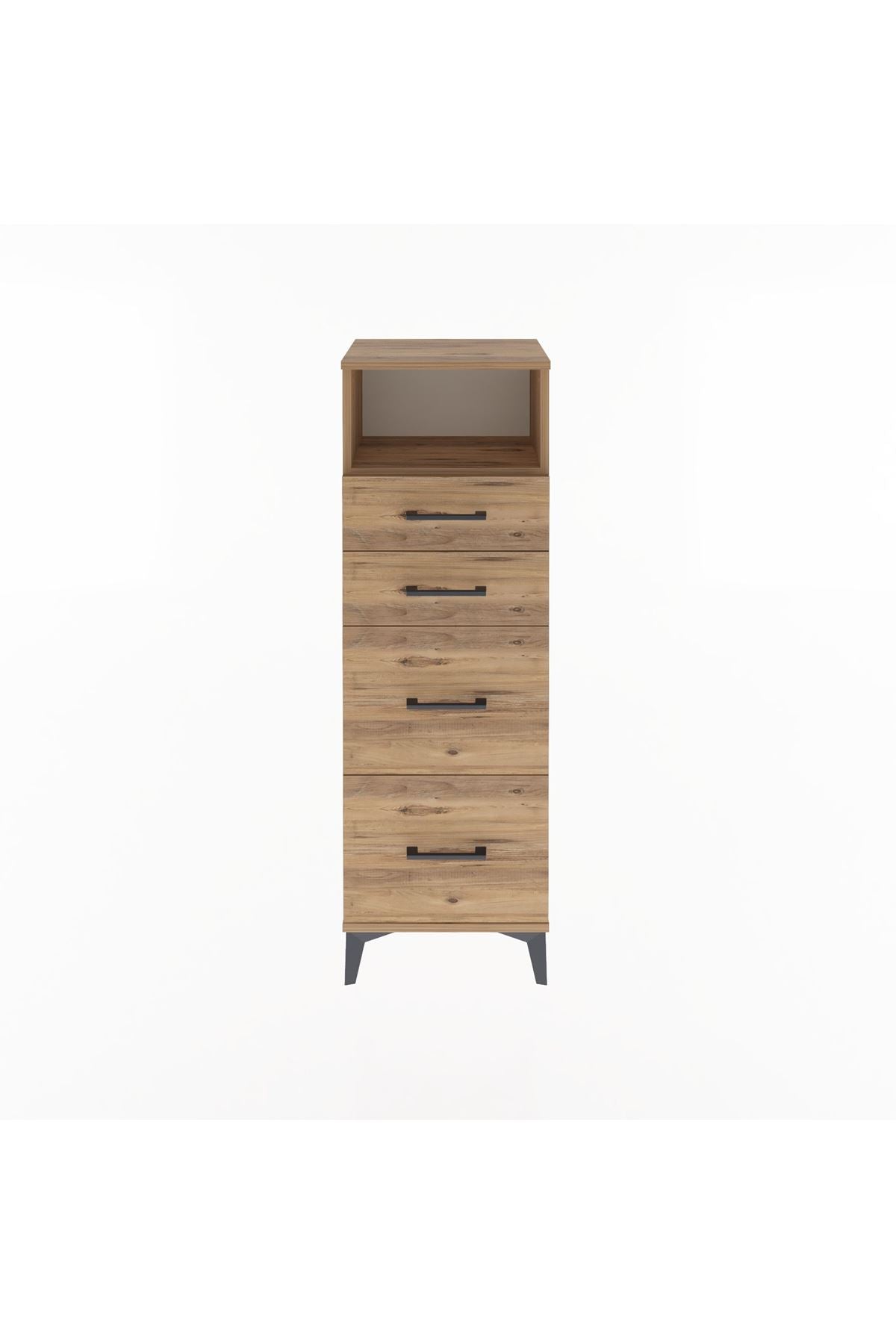 Arges Dolap Tek Raflı 4 Çekmeceli 44x30x134 - S16M013V9A