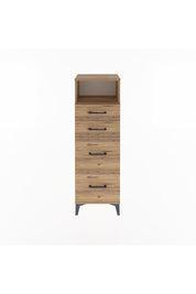 Arges Dolap Tek Raflı 4 Çekmeceli 44x30x134 - S16M013V9A
