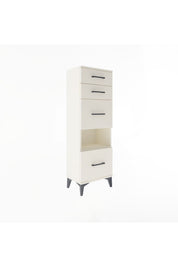 Arges Dolap Tek Raflı 4 Çekmeceli 44x30x134 - S16M014V1A