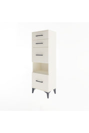 Arges Dolap Tek Raflı 4 Çekmeceli 44x30x134 - S16M014V1A