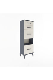 Arges Dolap Tek Raflı 4 Çekmeceli 44x30x134 - S16M014V4A