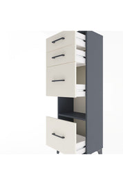 Arges Dolap Tek Raflı 4 Çekmeceli 44x30x134 - S16M014V4A
