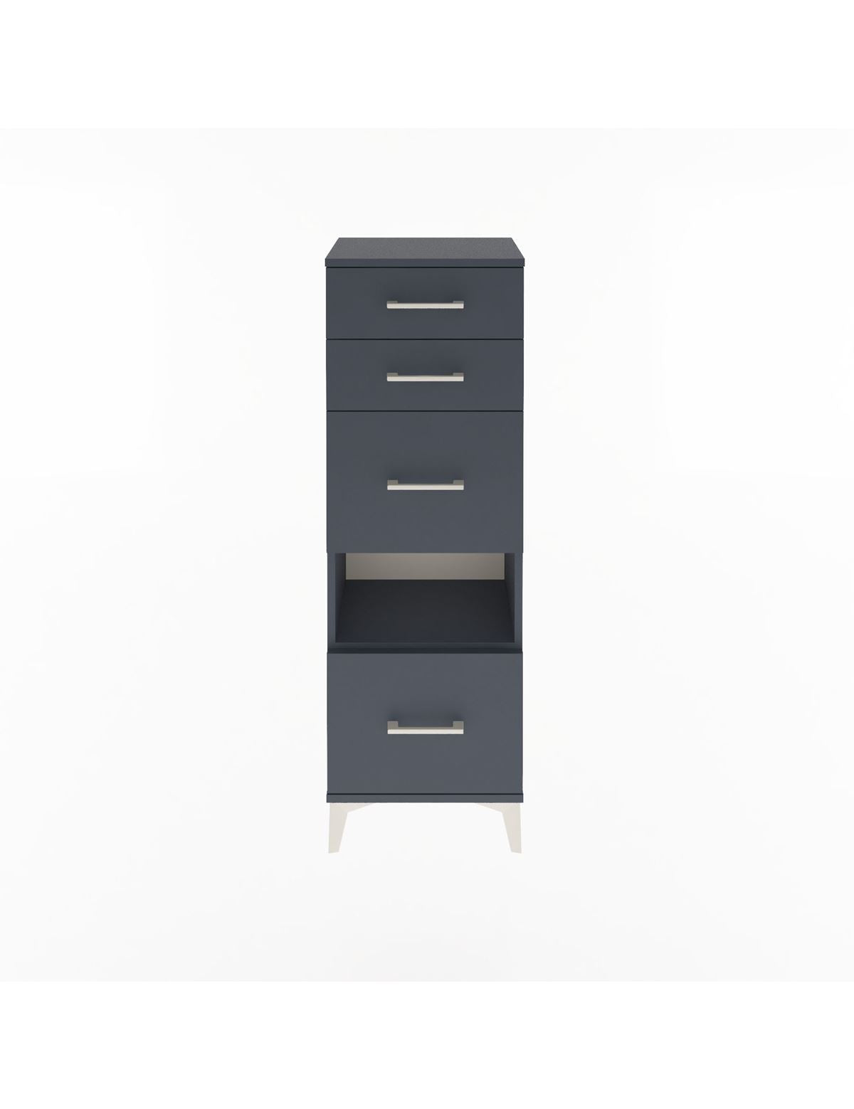 Arges Dolap Tek Raflı 4 Çekmeceli 44x30x134 - S16M014V5A