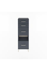 Arges Dolap Tek Raflı 4 Çekmeceli 44x30x134