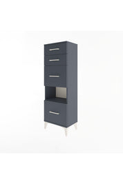 Arges Dolap Tek Raflı 4 Çekmeceli 44x30x134 - S16M014V5A