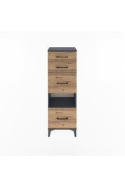 Arges Dolap Tek Raflı 4 Çekmeceli 44x30x134 - S16M014V6A