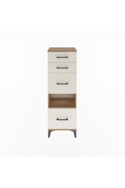 Arges Dolap Tek Raflı 4 Çekmeceli 44x30x134 - S16M014V7A