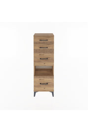 Arges Dolap Tek Raflı 4 Çekmeceli 44x30x134 - S16M014V9A