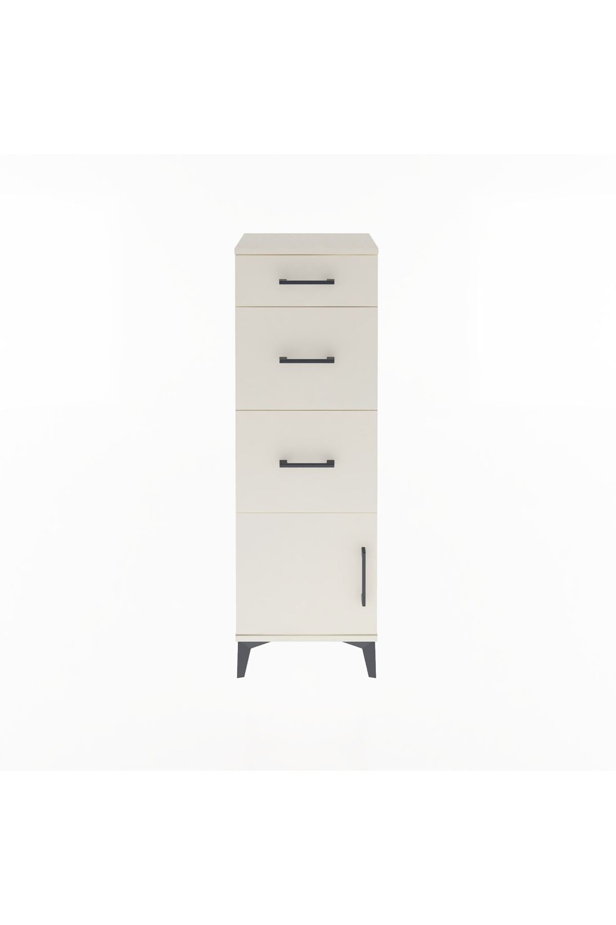 Arges Dolap 3 Çekmeceli Tek Kapaklı 44x30x134 - S16M015V1A