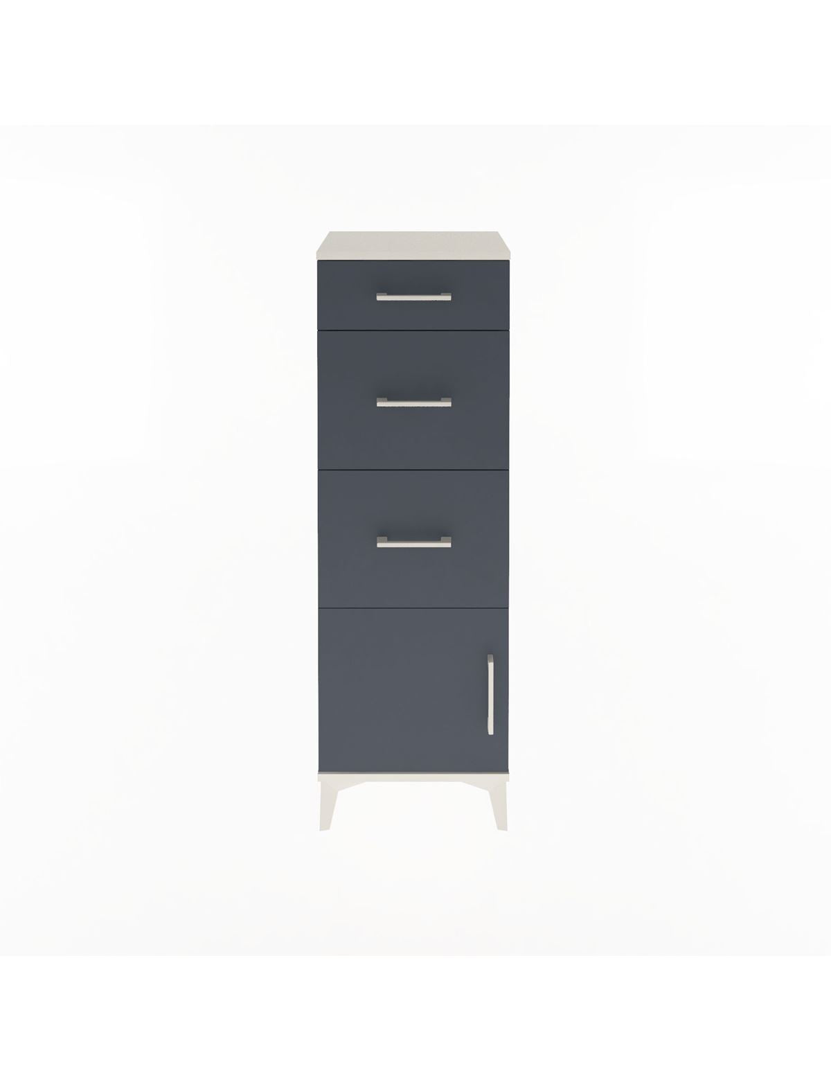Arges Dolap 3 Çekmeceli Tek Kapaklı 44x30x134 - S16M015V2A