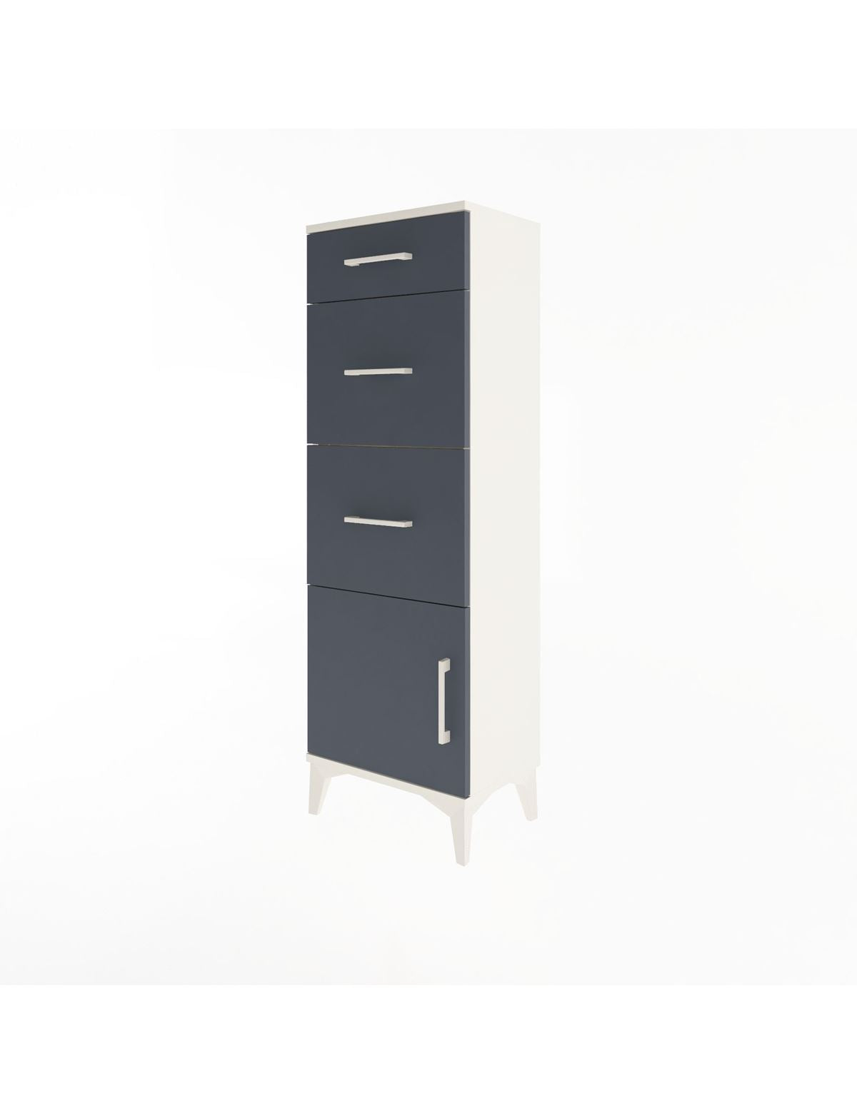 Arges Dolap 3 Çekmeceli Tek Kapaklı 44x30x134 - S16M015V2A