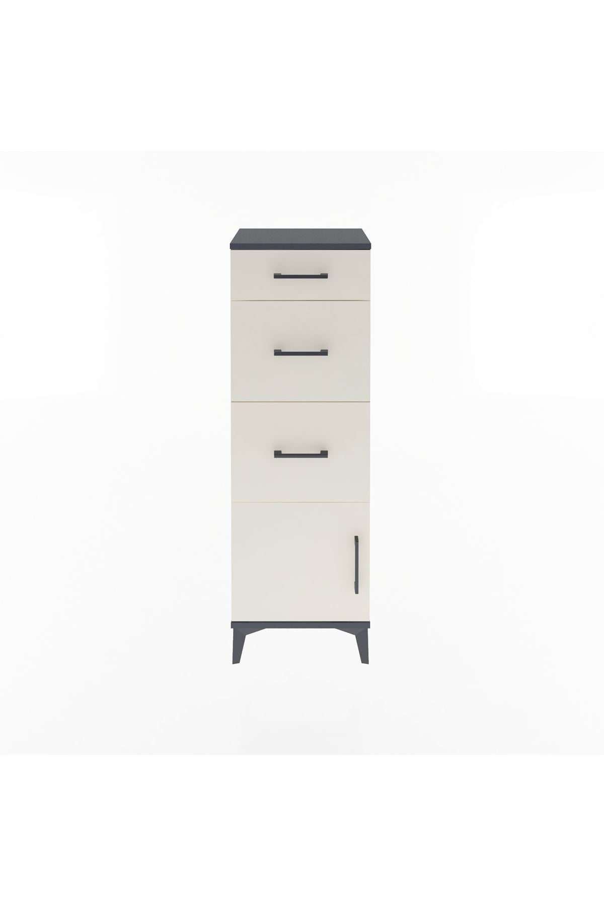 Arges Dolap 3 Çekmeceli Tek Kapaklı 44x30x134 - S16M015V4A