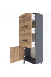 Arges Dolap 3 Çekmeceli Tek Kapaklı 44x30x134 - S16M015V6A