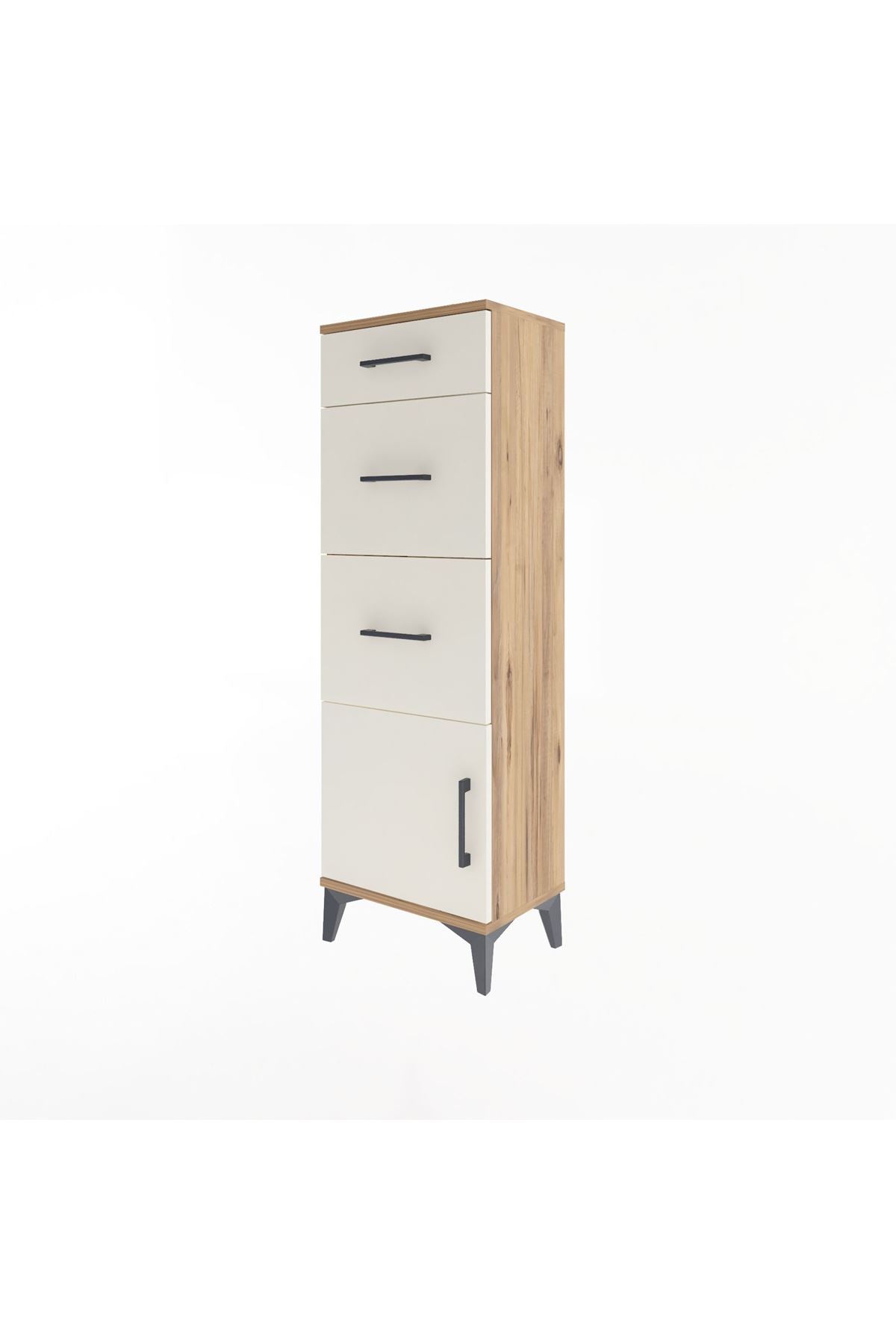 Arges Dolap 3 Çekmeceli Tek Kapaklı 44x30x134 - S16M015V7A