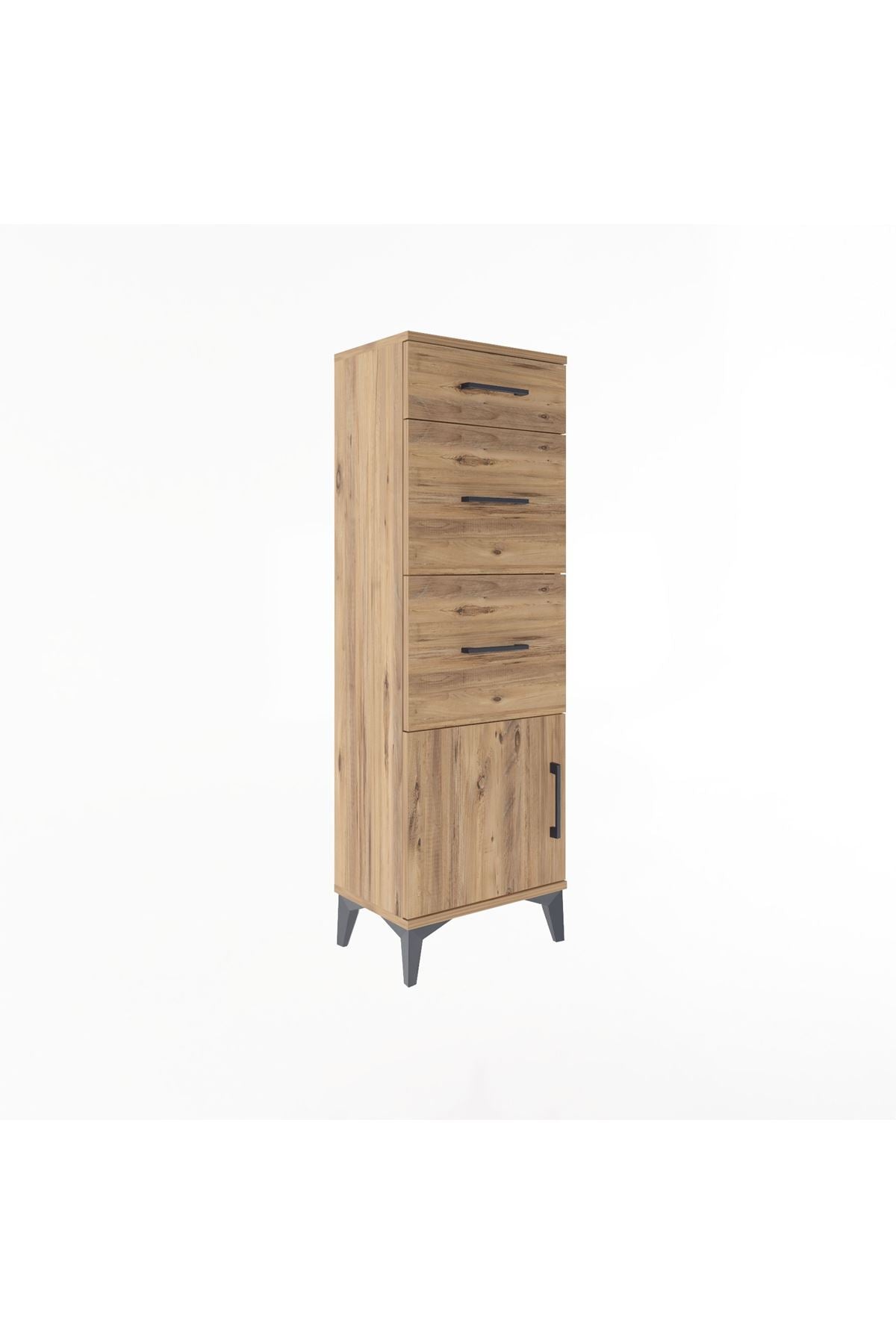 Arges Dolap 3 Çekmeceli Tek Kapaklı 44x30x134 - S16M015V9A