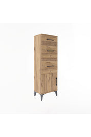 Arges Dolap 3 Çekmeceli Tek Kapaklı 44x30x134 - S16M015V9A