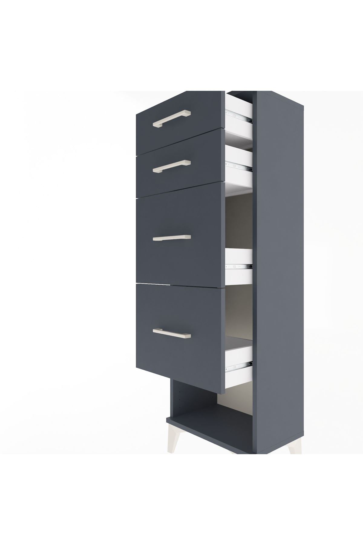 Arges Dolap 4 Çekmeceli 44x30x134 - S16M017V5A