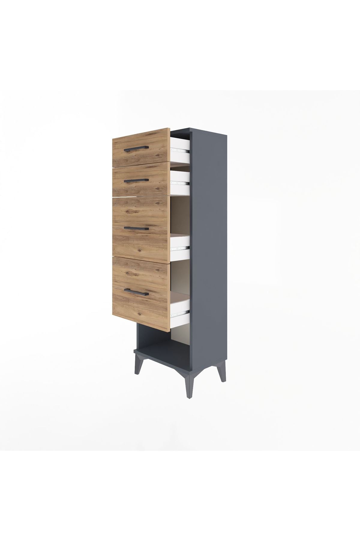Arges Dolap 4 Çekmeceli 44x30x134 - S16M017V6A