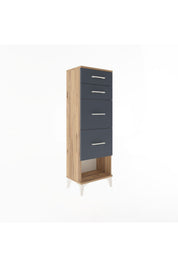 Arges Dolap 4 Çekmeceli 44x30x134 - S16M017V8A