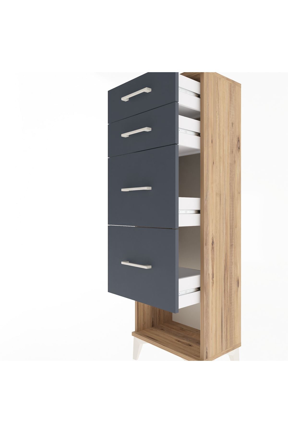 Arges Dolap 4 Çekmeceli 44x30x134 - S16M017V8A