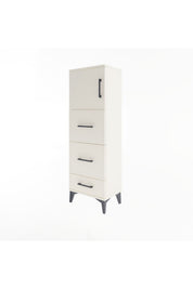Arges Dolap Tek Raflı 3 Çekmeceli Tek Kapaklı 44x30x134 - S16M018V1A