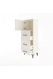 Arges Dolap Tek Raflı 3 Çekmeceli Tek Kapaklı 44x30x134 - S16M018V1A