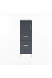 Arges Dolap Tek Raflı 3 Çekmeceli Tek Kapaklı 44x30x134 - S16M018V5A